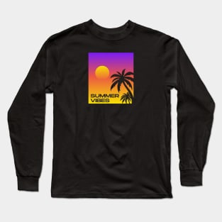 Summer vibes design Long Sleeve T-Shirt